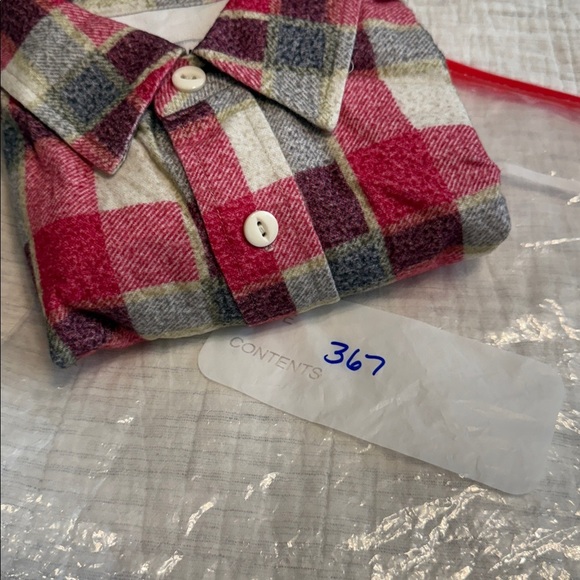 Re/Done Flannel Plaid Print Long Sleeve Shirt XS - Picture 9 of 9